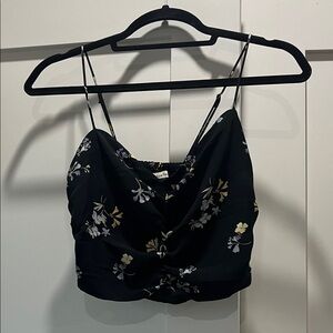 Abercrombie & Fitch Black Floral Camisole